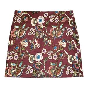LOFT Tapestry Mini Skirt Size Petite 6